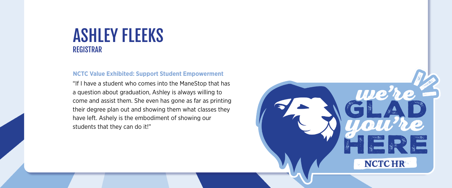 Ashley Fleeks KUDOSMARCH26